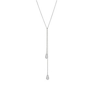 Chamilia Silver With Swarovski Elements Tie Drop Necklace