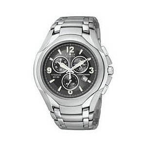 Citizen Men's Black Dial Stainless Steel Bracelet Watch