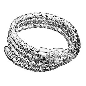 Guess White Crystal Snake Bracelet