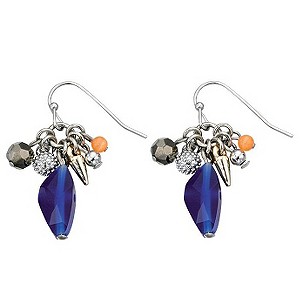 Fiorelli Blue Catseye Drop Earrings