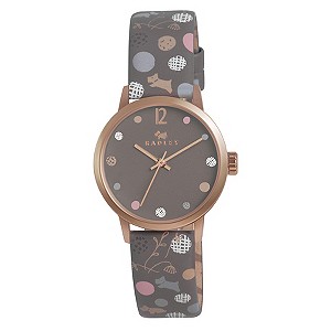 Radley Ladies' Rose Gold-Plated Leather Strap Watch