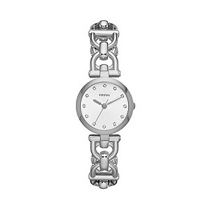 Fossil Olive Ladies' Stainless Steel D-Link Bracelet Watch