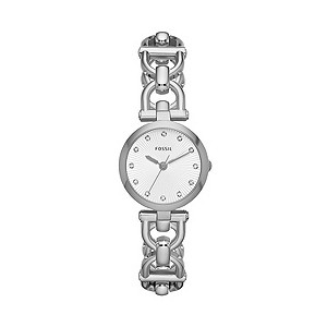 Fossil Olive Ladies' Stainless Steel D-Link Bracelet Watch