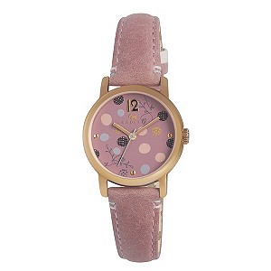 Radley Ladies' Rose Gold-Plated Pink Leather Strap Watch
