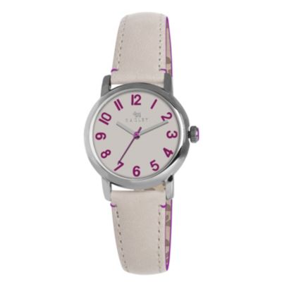 Radley Ladies' Stainless Steel White Leather Strap Watch