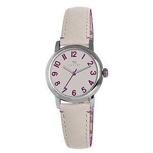 Radley Ladies' Stainless Steel White Leather Strap Watch