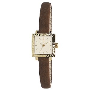 Radley Ladies' Square Dial Brown Leather Strap Watch