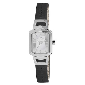 Radley Ladies' Stainless Steel Black Leather Strap Watch