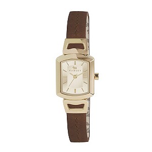 Radley Ladies' Gold-Plated Brown Leather Strap Watch