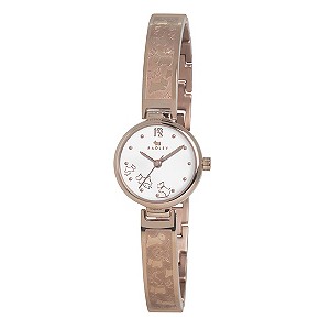 Radley Ladies' White Dial Rose Gold-Plated Bangle Watch