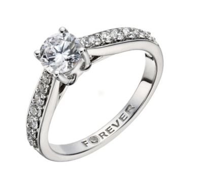 The Forever Diamond 18ct White Gold 1 Carat Solitaire RingThe Forever Diamond 18ct White Gold 1 Cara