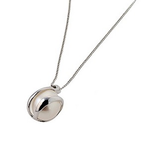 9ct White Gold Cultured Freshwater Pearl Wrap Pendant
