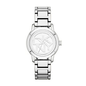 DKNY Ladies' Silver Tone Logo Bracelet Watch