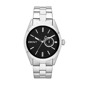 DKNY Men's Black Dial Stainless Steel Bracelet Watch