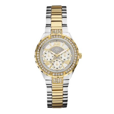 Guess Ladies' Stone Set Two Colour Bracelet WatchGuess Ladies' Stone Set Two Colour Bracelet Watch