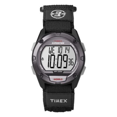Timex Children's Digital Black Nylon Strap Watch H. Samuel the Jeweller