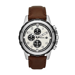 Fossil Dean Men's Brown Leather Strap Watch