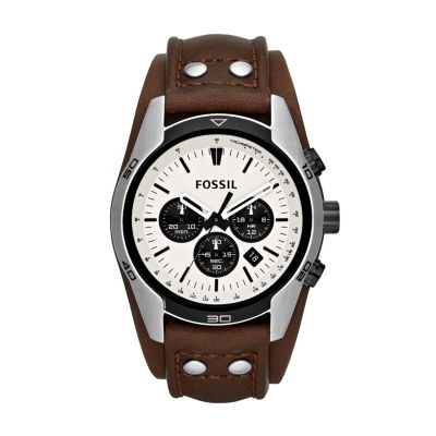 Fossil Coachman Men's Brown Leather Strap Watch