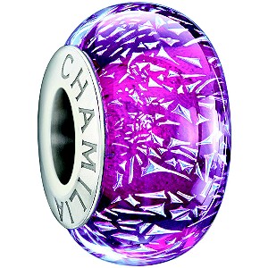 Chamilia Murano Dichroic Fuchsia Bead