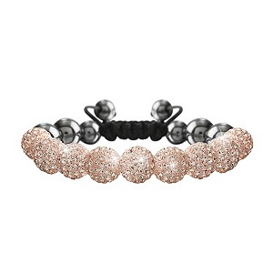 Crystalla Rose Crystal Bead Bracelet