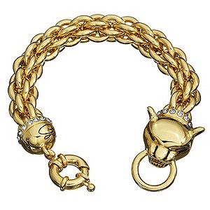 Guess Glamazon Gold-Plated Cougar Bracelet