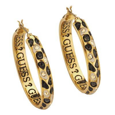 Guess Gold Serpent Hoop Earrings