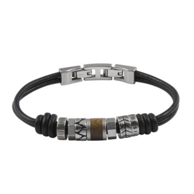 Fossil Casual Brown Leather Bracelet