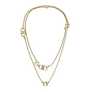 Tommy Hilfiger Ladies' Stainless Steel Gold-Plated Necklace