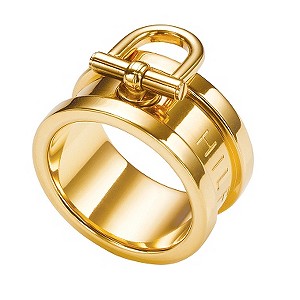 Tommy Hilfiger Ladies' Gold-Plated Ring - Size C