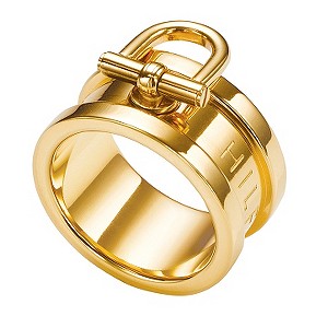 Tommy Hilfiger Ladies' Gold-Plated Ring - Size D