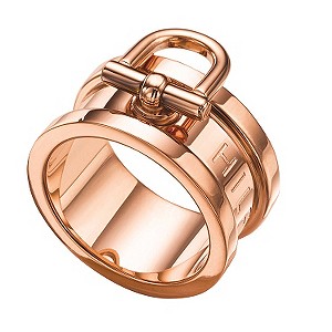 Tommy Hilfiger Ladies' Rose Gold-Plated Ring - Size C