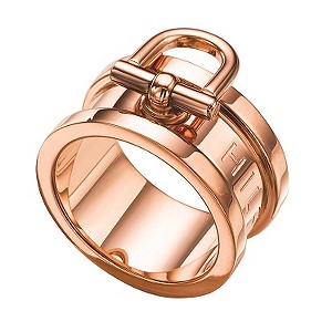 Tommy Hilfiger Ladies' Rose Gold-Plated Ring - Size D