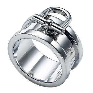 Tommy Hilfiger Ladies' Stainless Steel Ring - Size D