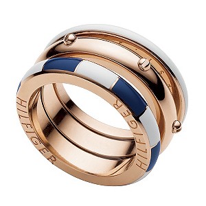 Tommy Hilfiger Ladies' Rose Gold-Plated Ring - Size B