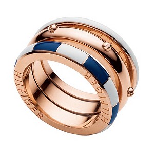 Tommy Hilfiger Ladies' Rose Gold-Plated Ring - Size C