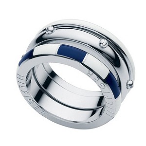 Tommy Hilfiger Ladies' Stainless Steel Ring - Size B