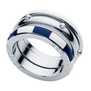 Tommy Hilfiger Ladies' Stainless Steel Ring - Size C