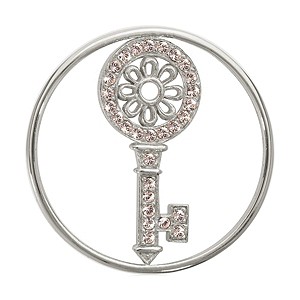 Nikki Lissoni Medium Silver-Plated Key To My Heart Disc