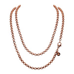 Nikki Lissoni 60cm Rose Gold-Plated Rolo Chain