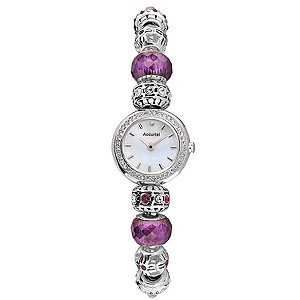 Accurist Charmed Ladies' Purple Bead Bracelet Watch