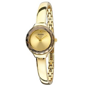 Accurist Ladies' Gold Tone Semi Bangle Watch