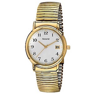 Accurist Men's Gold Tone Expander Bracelet Watch
