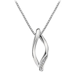 Hot Diamonds Simply Sparkle Diamond Set Open Twist Pendant