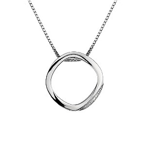 Hot Diamonds Simply Sparkle Silver Open Circle Pendant