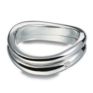 Hot Diamonds Sterling Silver Ring Size N