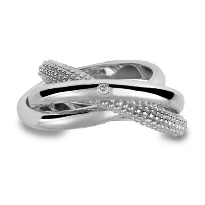 Hot Diamonds Sterling Silver Ring Size P