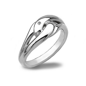 Hot Diamonds Sterling Silver Ring Size P