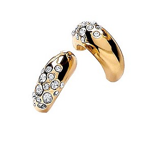Buckley 18ct Gold-Plated Crystal Scatter Hoop EarringsBuckley 18ct Gold-Plated Crystal Scatter Hoop