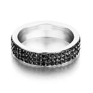 Shimla Black Crystal Ring