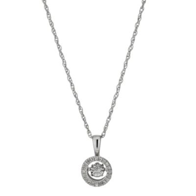 Diamonds in Rhythm Round Illusion Set Diamond Pendant